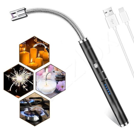 USB Gas Lighter With Cable | USB Flexible Rechargeable Electric Lighter