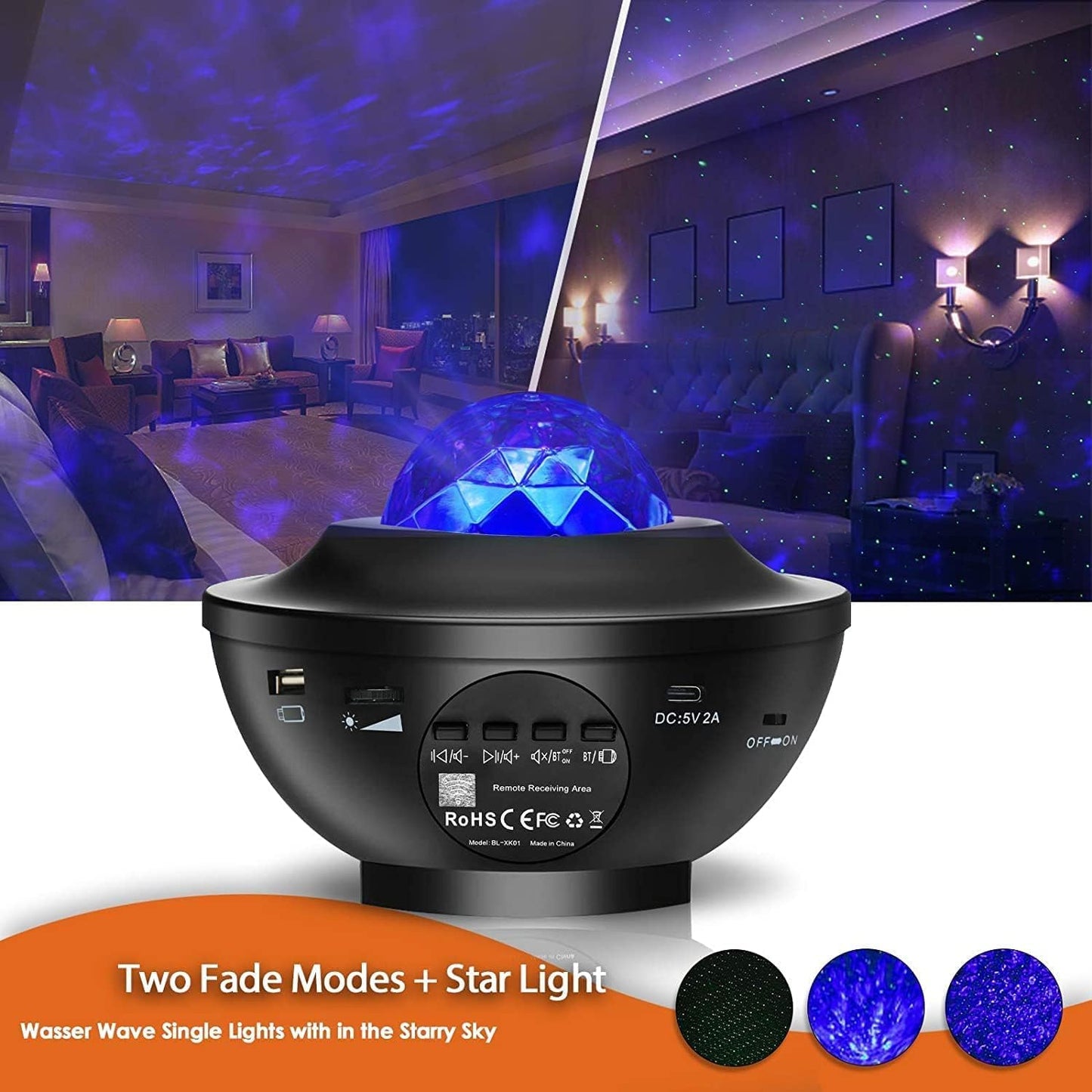 Star Night Light Projector With Remote