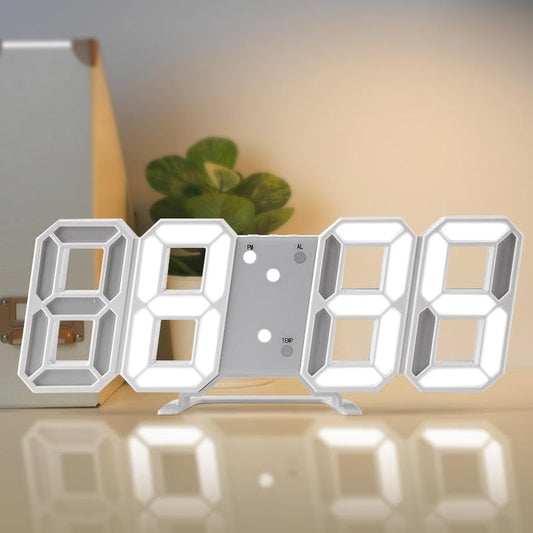 3D LED Digital Wall Clock for Home