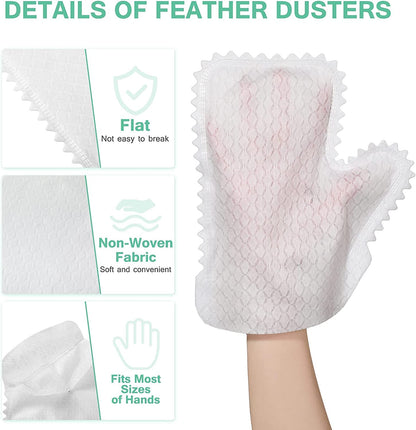 Microfiber Cloths cleaning gloves Dust Wipes  Pet Hair Cleaning & Dual-Sided Disposable Dusting Gloves ( PACK OF 10 )